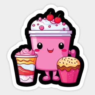 kawaii Ice cream  T-Shirt cute Candy food gilrl Sticker